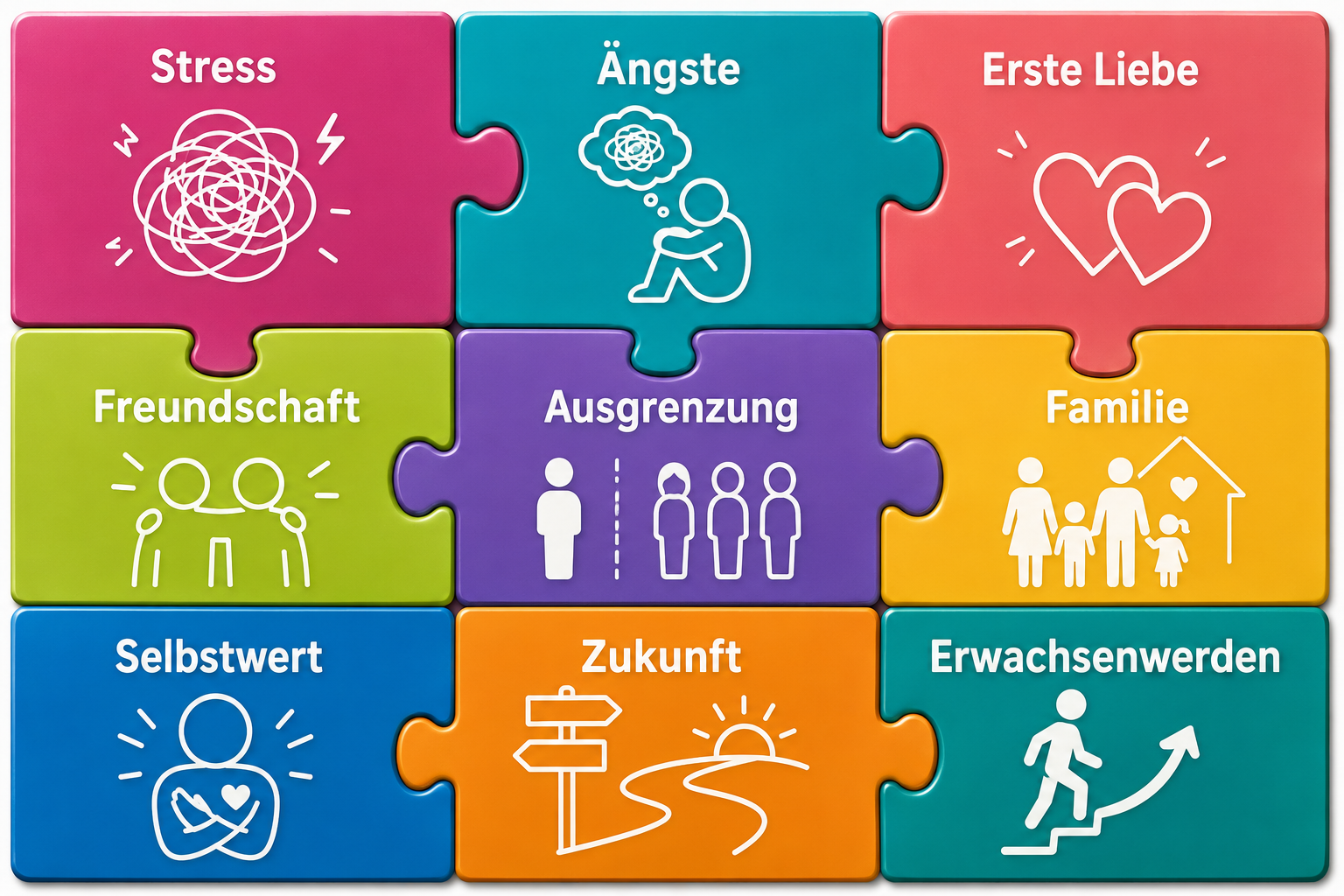 Puzzle über Jugendcoaching